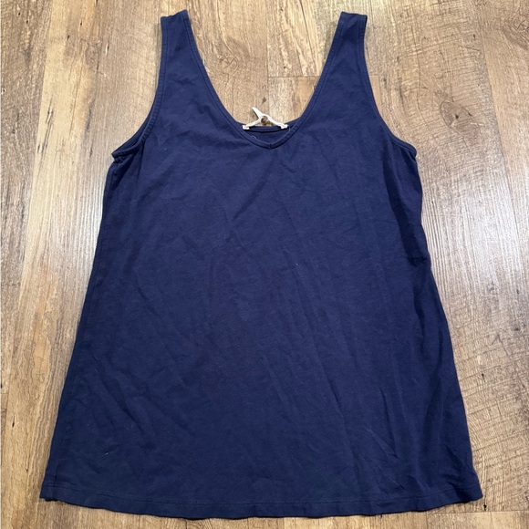 Soft Surroundings Tops - Soft Surroundings Deep Blue Basic Tank Top Small V Neck